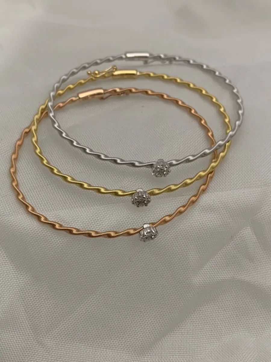 Öro Trend Yellow Gold Diamond Necklace view 5