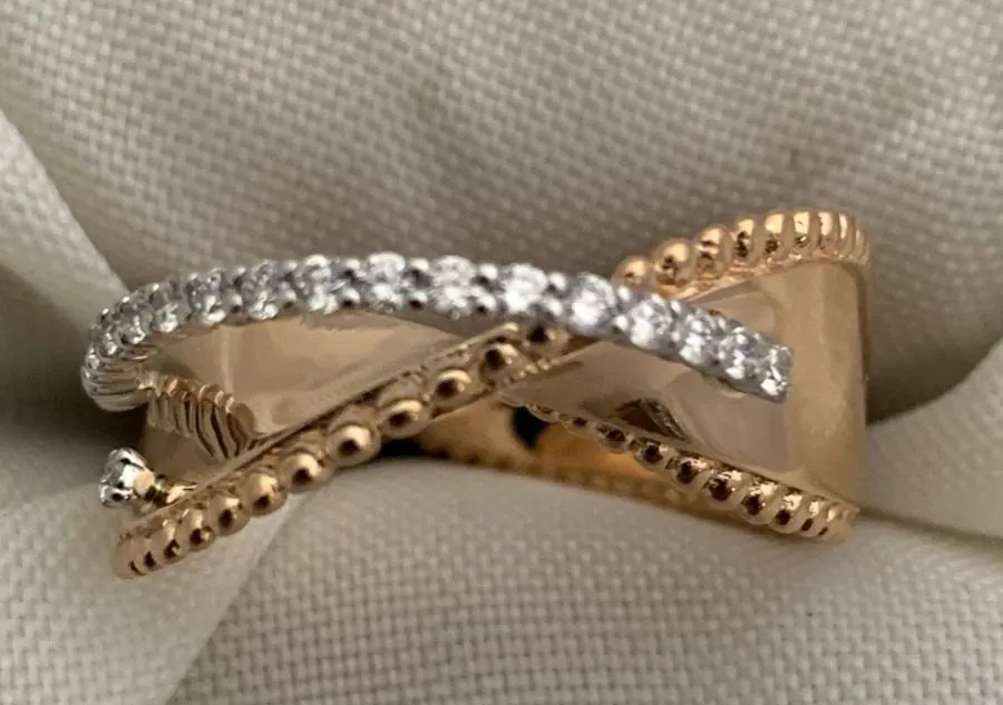 Öro Trend Rose Gold Diamond Ring