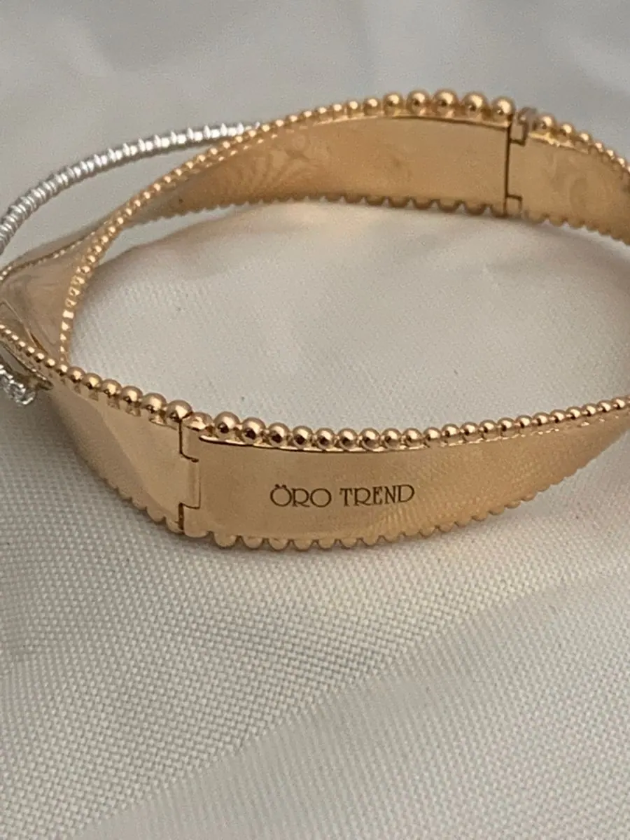 Öro Trend Rose Gold Diamond Bangle/Bracelet view 5
