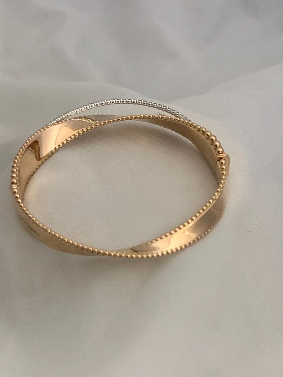 Öro Trend Rose Gold Diamond Bangle/Bracelet view 6