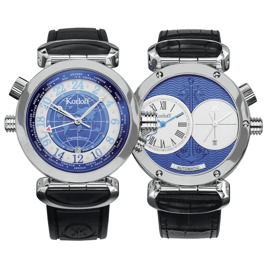 Korloff Reversible Watch Automatic Slocum GMT NAVQ/A