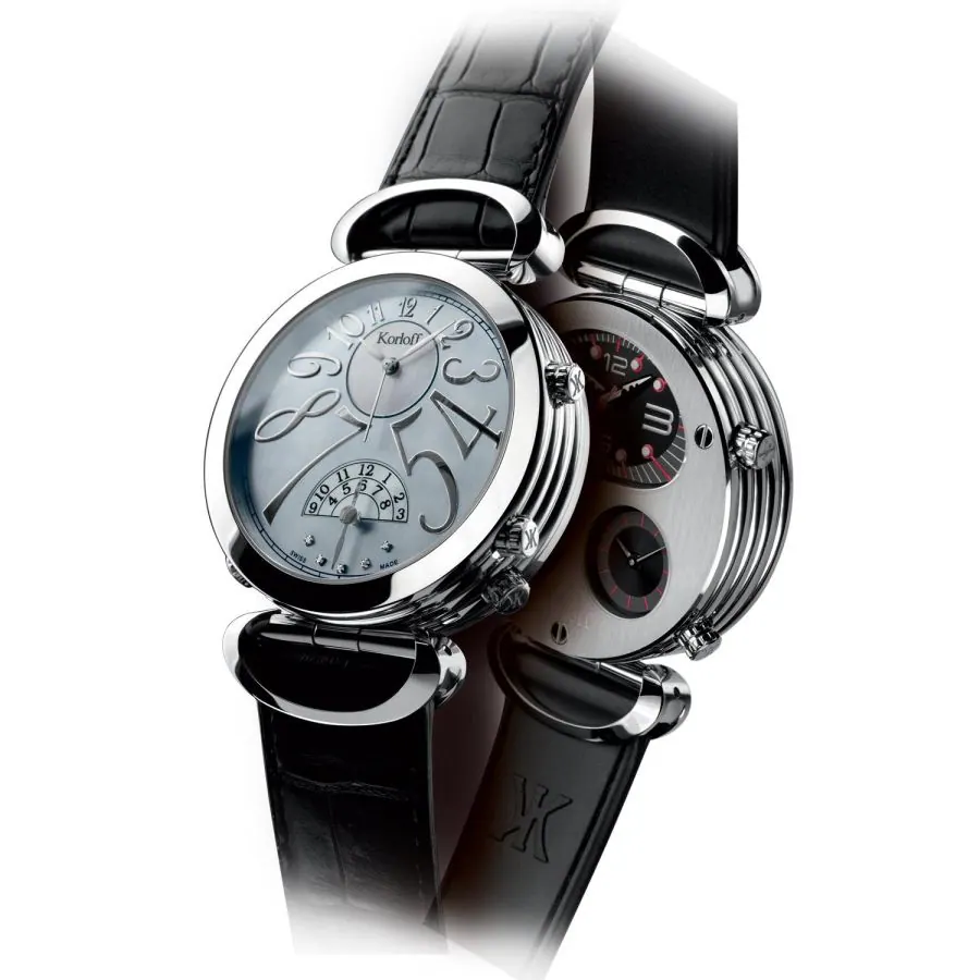 Korloff Reversible Watch GMT Voyager Edition MTZA view 3