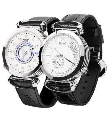 Korloff Reversible Watch Recto Silver Voyager Edition MT3ZW