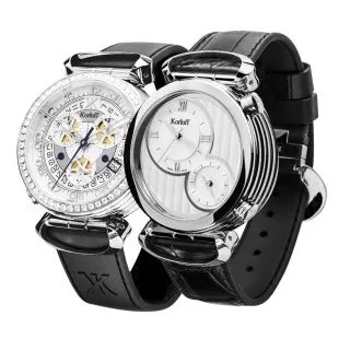 Korloff Chronograph Watch Diamond Voyageur Highway Reversible CR2SD