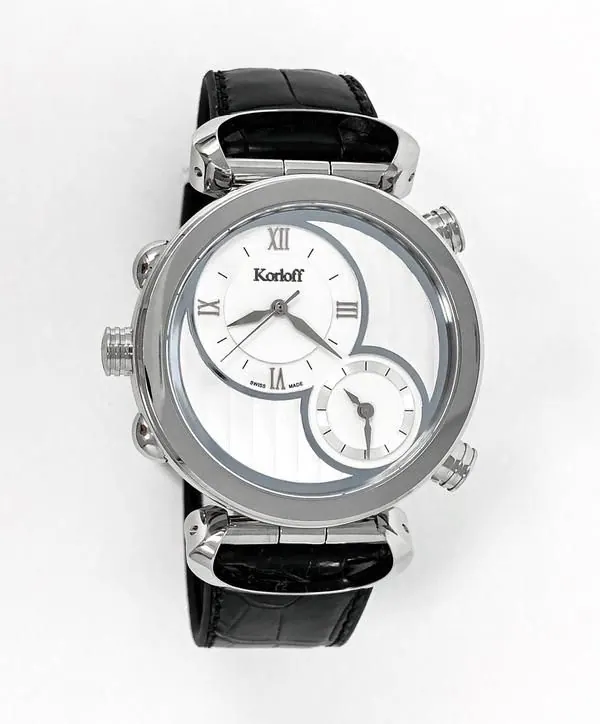 Korloff Chronograph Watch Diamond Voyageur Highway Reversible CR2SD view 4