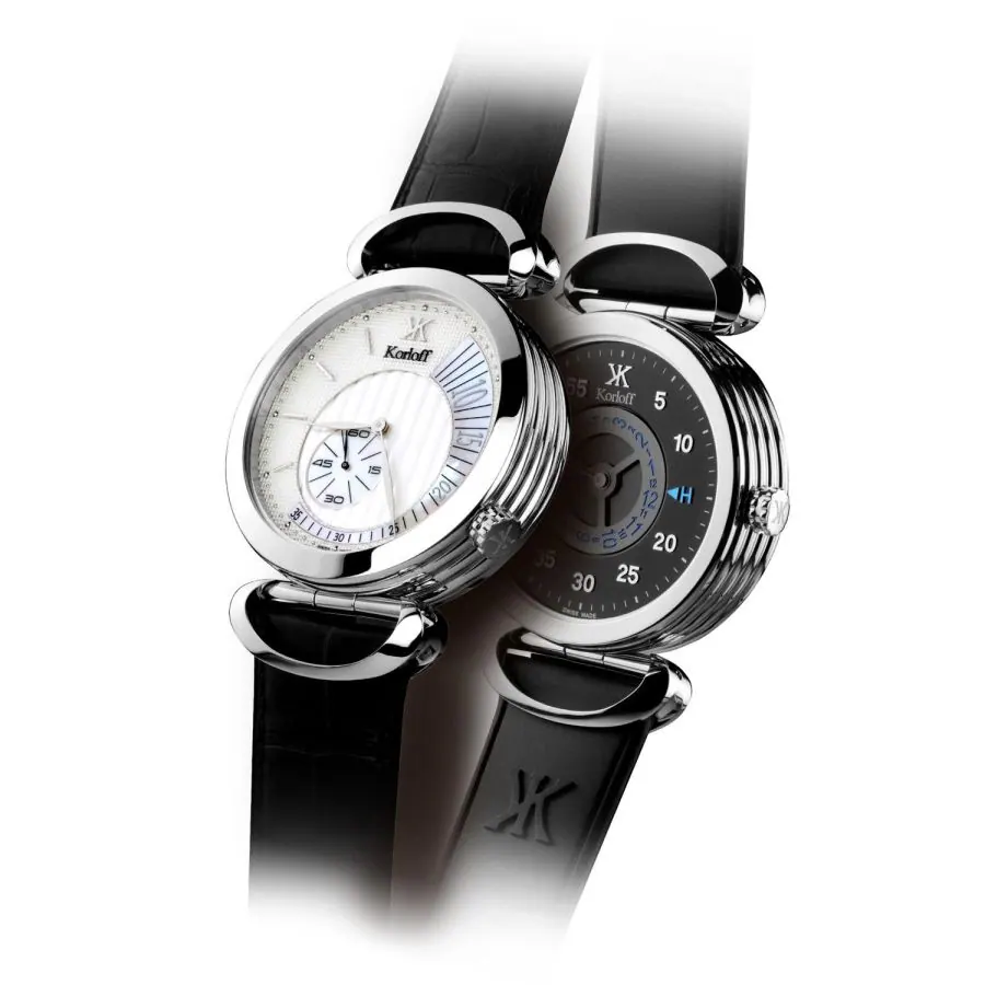 Korloff – Reversible Watch Blue or Silver – MT3ZB view 2