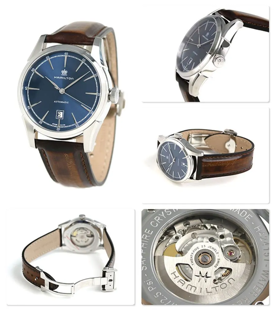 Hamilton Spirit of Liberty Automatic Men's Watch 
REFERENCE H42415541STRAP
REF. H600.324.115
STRAP MATERIAL Brown Leather
CALIBERH-10