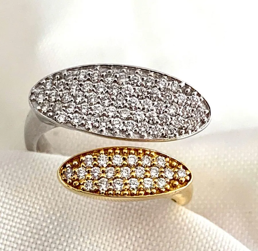 18k TwoTone Diamond Ladies Ring view 6