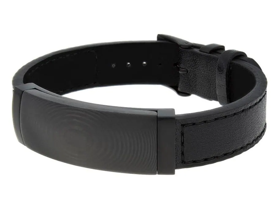 Carbon fiber inlay with leather band