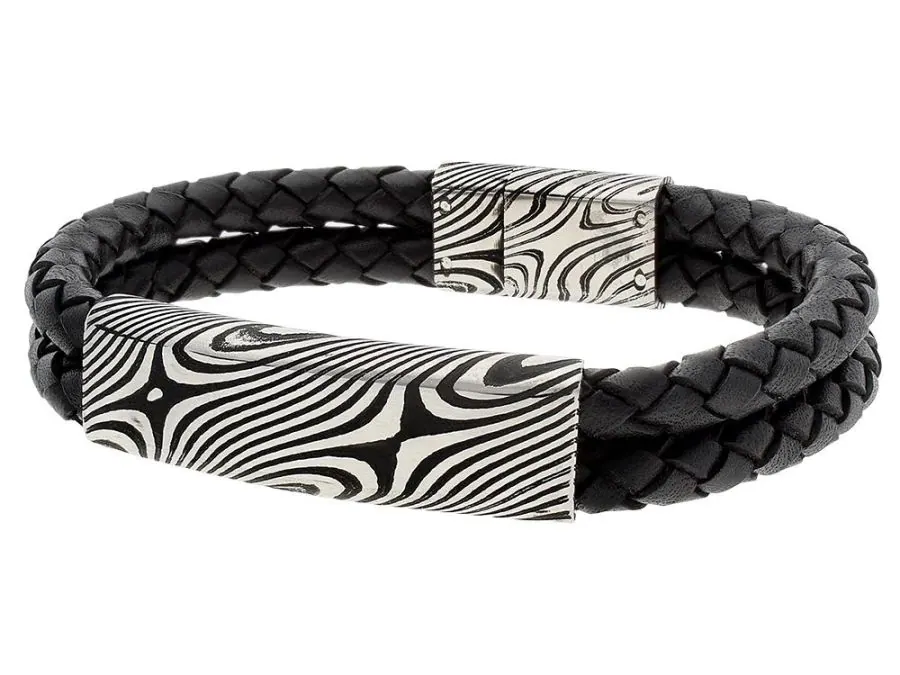 Bracelet with Damascus pattern