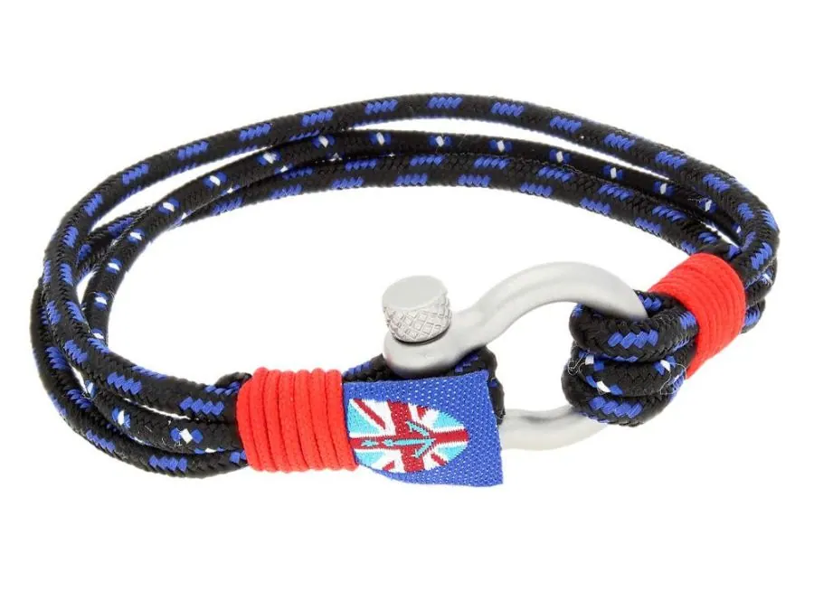 Black nylon rope bracelet