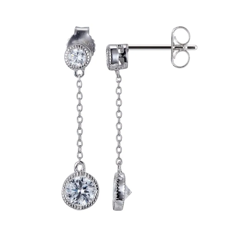 ELLE CZ EARRINGS RHOD