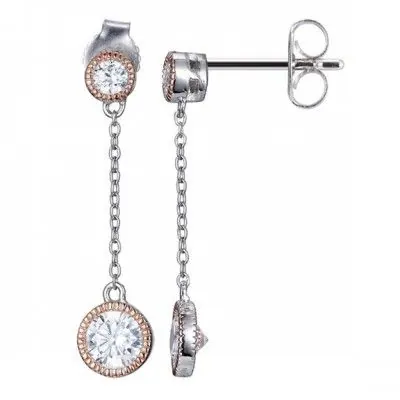 ELLE TT ROSE/WH EARRINGS