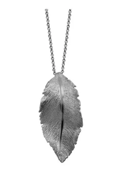 Sterling Silver Necklace, 17″+2″, Rhodium Finish