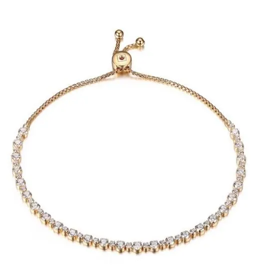 ELLE SS GP40 BRAC DALLOZ CZ RD 1.2MM ROUND BOX CHAIN 9″