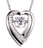 ELLE SS RHOD PLTD NECK 3A CZ RD 6.5MM & RD 1.2MM FACETED ROLO CHAIN 18″ EXT 2″ view 2