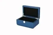 Bensen Blue Leather 3 Watches Case view 2