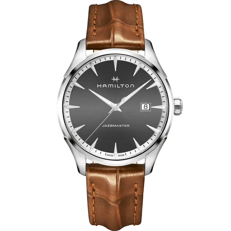 Jazzmaster Gent Quartz
Quartz 40mm H32451581
Understated, yet bold, the Jazzmaster Gent is a contemporary take on a traditional watch. Sophisticated, simple and tastefully designed, this quartz watch is the perfect choice for the distinguished gentleman.
$545.00