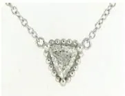 18 K WHITE GOLD DIAMOND NECKLACE
