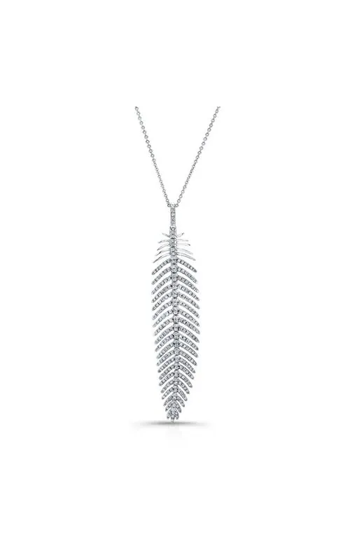 18 k WHITE GOLD FASHION DIAMOND DANGLE PENDANT