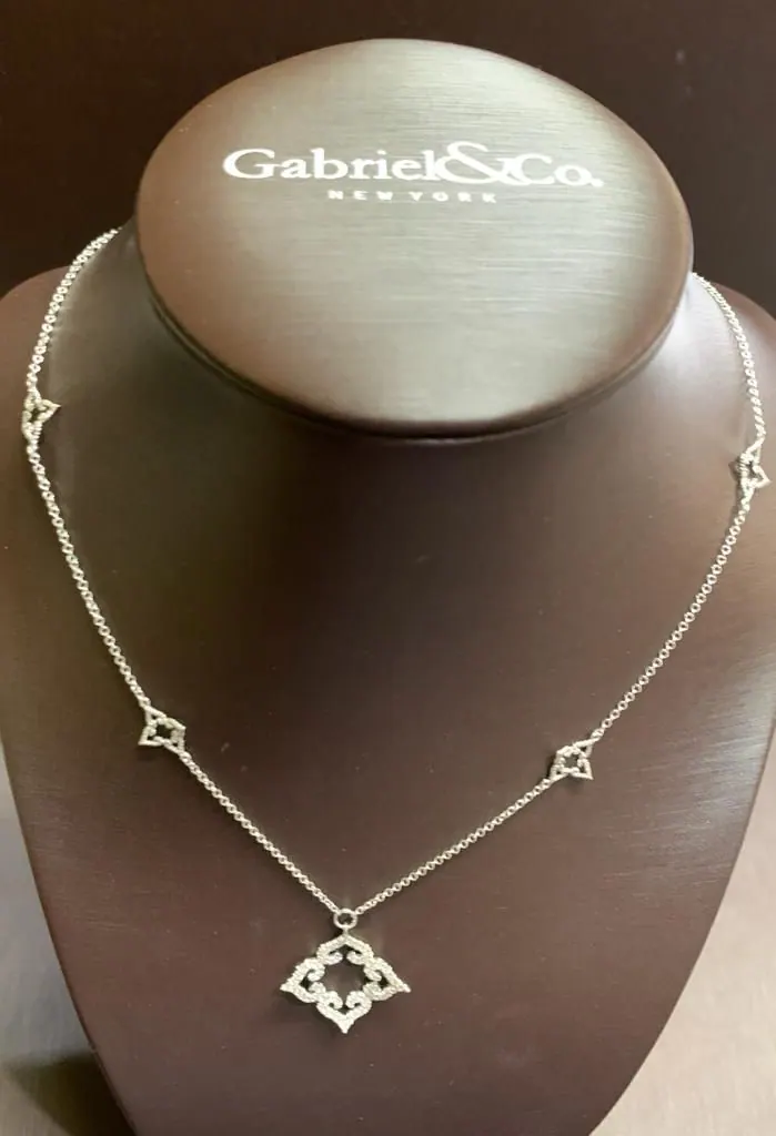 Gabrial  & Co. 14K White Gold Fashion Necklace view 5