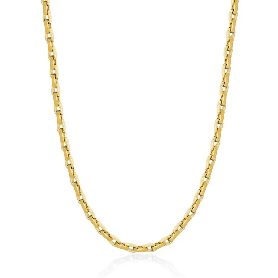 STEELX 5.5MM LINK CHAIN IN IP GOLD MATTE AND HIGH POLISHED 24″