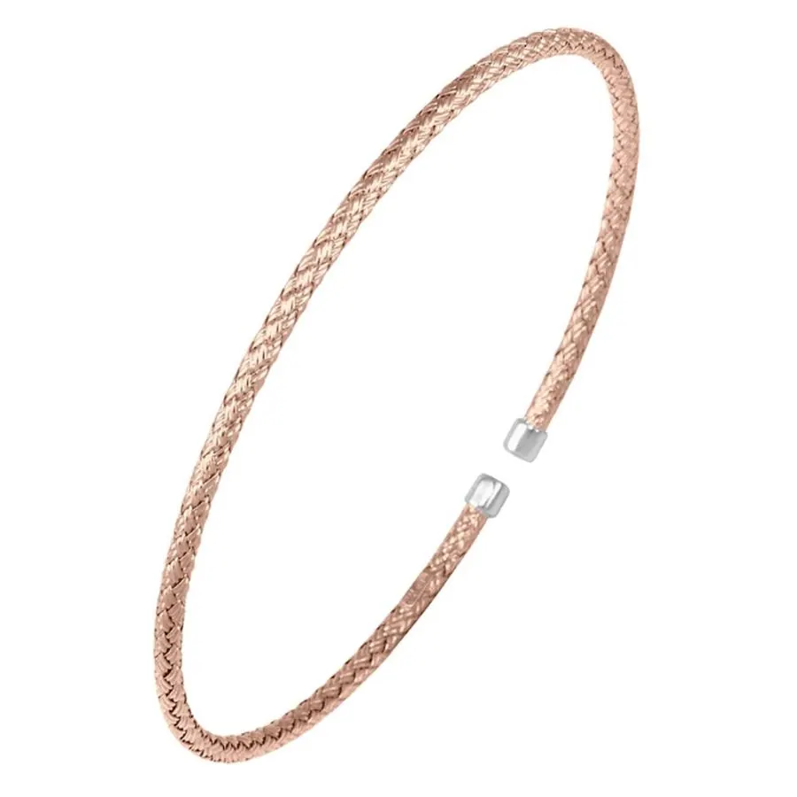 Sterling Silver 2mm Mesh Cuff, 2 Tone, Rose Gold and Rhodium Finish

SkuMLC8513RW
Product NumberS1Q04U00ZY-RV19HAA
Product TypeBracelet
Metal TypeSterling Silver
Primary StoneNone
FinishRose Gold and Rhodium
SizeCircumference 6.75″
CollectionMesh 2Mm Cuff
Retail Price$100