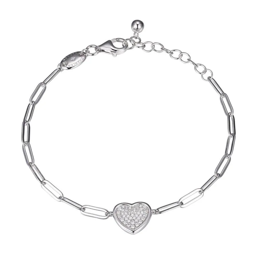 Sterling Silver Bracelet Made With Paperclip Chain (3mm) And Pave CZ Heart In Center, Measures 6.75″ Long, Plus 1.25″ Extender For Adjustable Length, Rhodium Finish

SkuSXD3295WZ
Product NumberR1Q19U004R-0HX9WAA
Product TypeBracelet
Metal TypeSterling Silver
Primary StoneCZ
FinishRhodium
Size6.75″ Long 1.25″ Extender
ClaspLobster
CollectionPaperclip
Retail Price$90