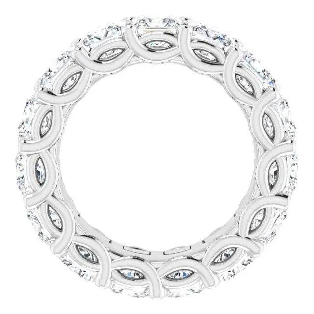 Platinum Eternity Diamond Band. view 2