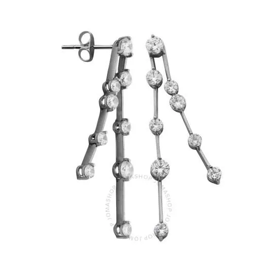 REIGN BY PAJ
Rhodium Plated Sterling Silver Dripping Waterfall Diamondlite CZ Earring