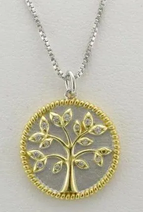 REING BY PAJ
Tree of life necklace in 925 silver covered with rhodium with cubic zirconi