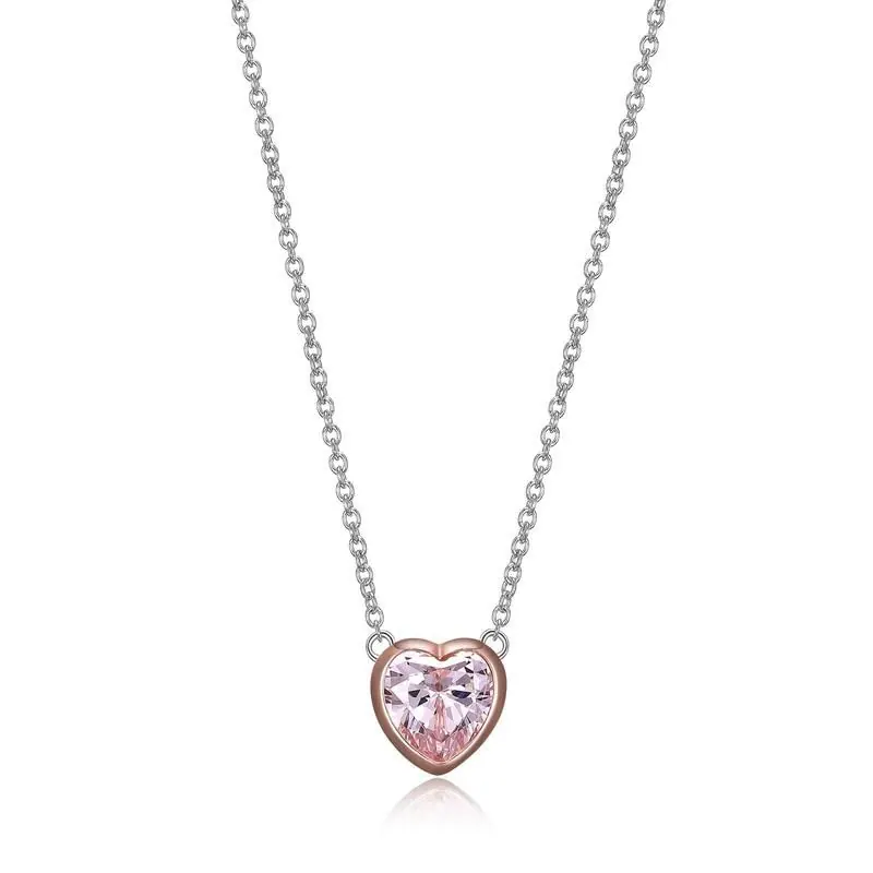REIGN BY PAJ
Pink Heart Cubic Zirconia Necklace