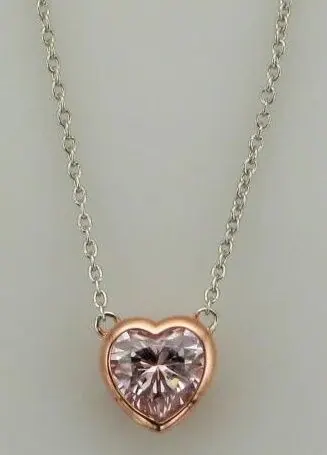 REIGN BY PAJ
Pink Heart Cubic Zirconia Necklace view 2
