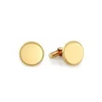 LEGERE GOLD ROUND CUFFLINK