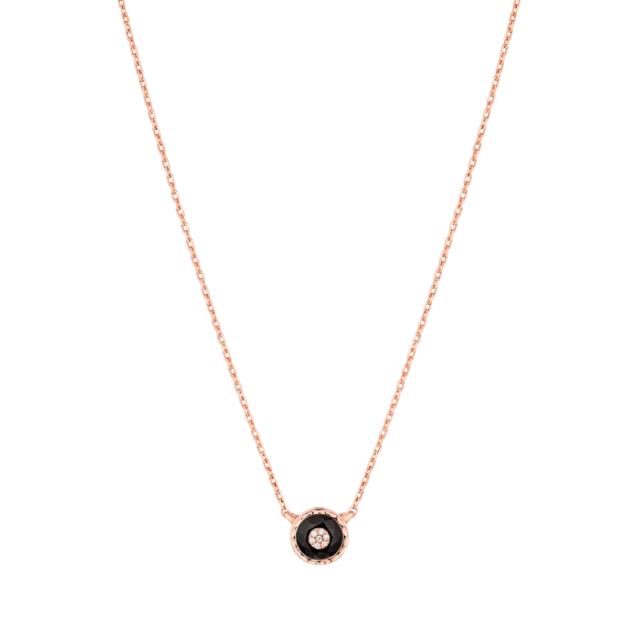 18K PINK GOLD KORLOFF SAINT-PETERSBOURG DIAMONDS & BLUE AGATE AGETE view 2