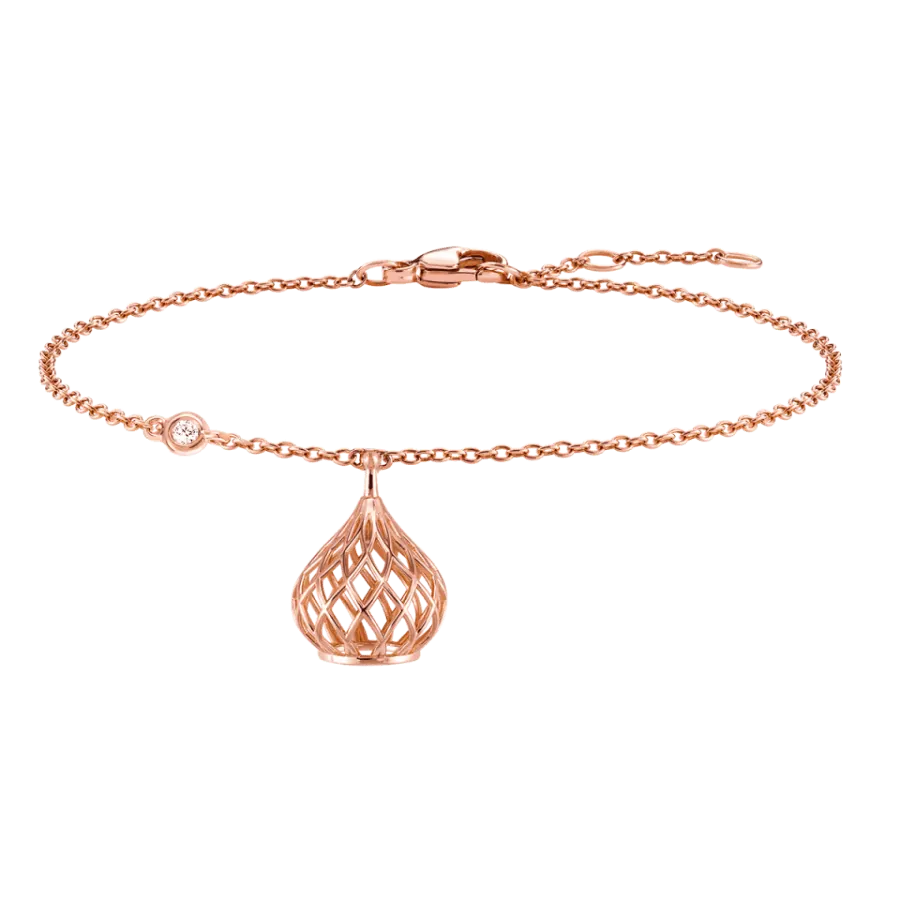 18k Pink Gold Korloff “let Me Out” Diamomd Bracelet
