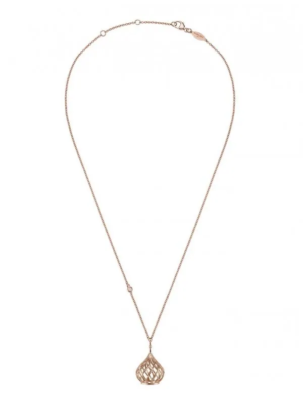 18k Pink Gold Korloff “Let Me Out” necklace with diamond view 3