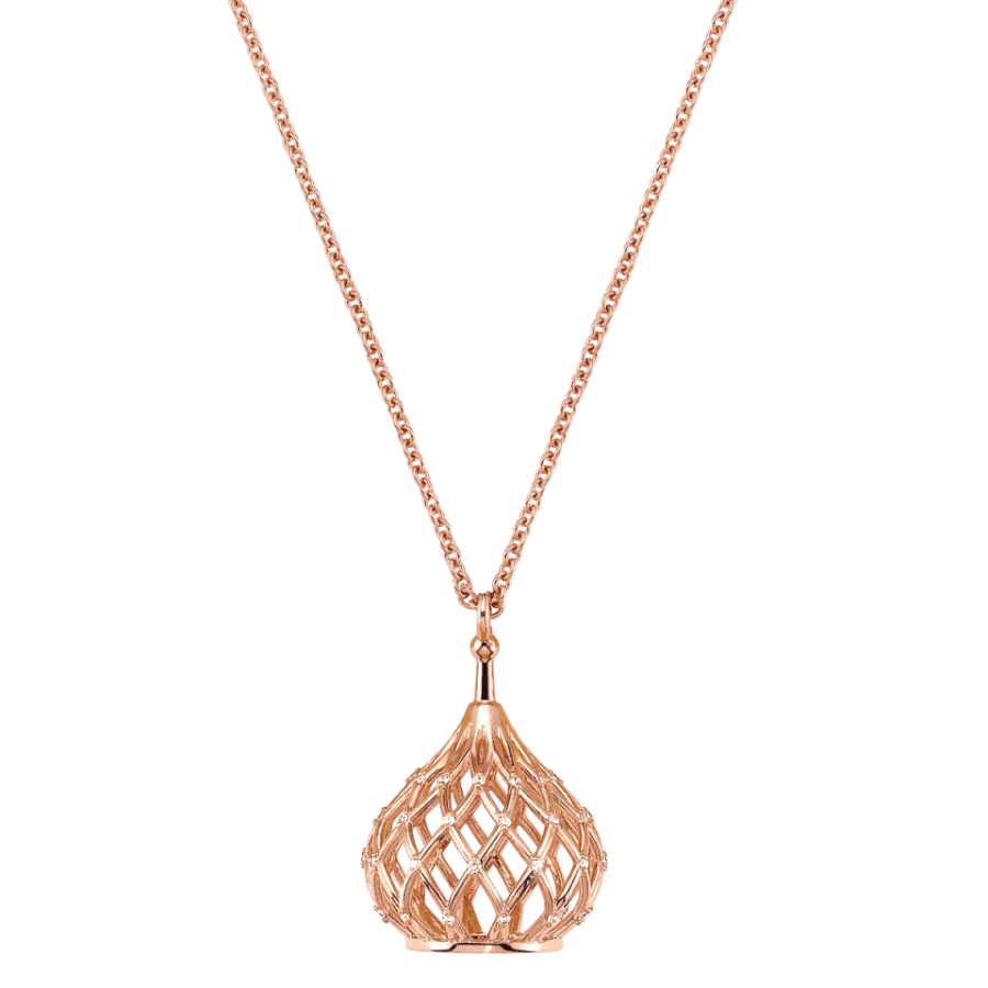 18k Pink Gold Korloff “Let Me Out” M. Necklace with diamond