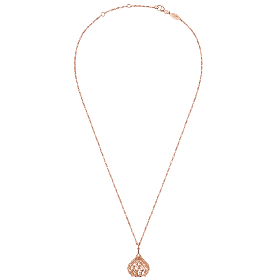 18k Pink Gold Korloff “Let Me Out” M. Necklace with diamond view 2