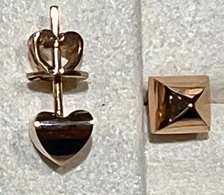 18K Pink Gold Korloff “KORLOVE” Plain Earrings