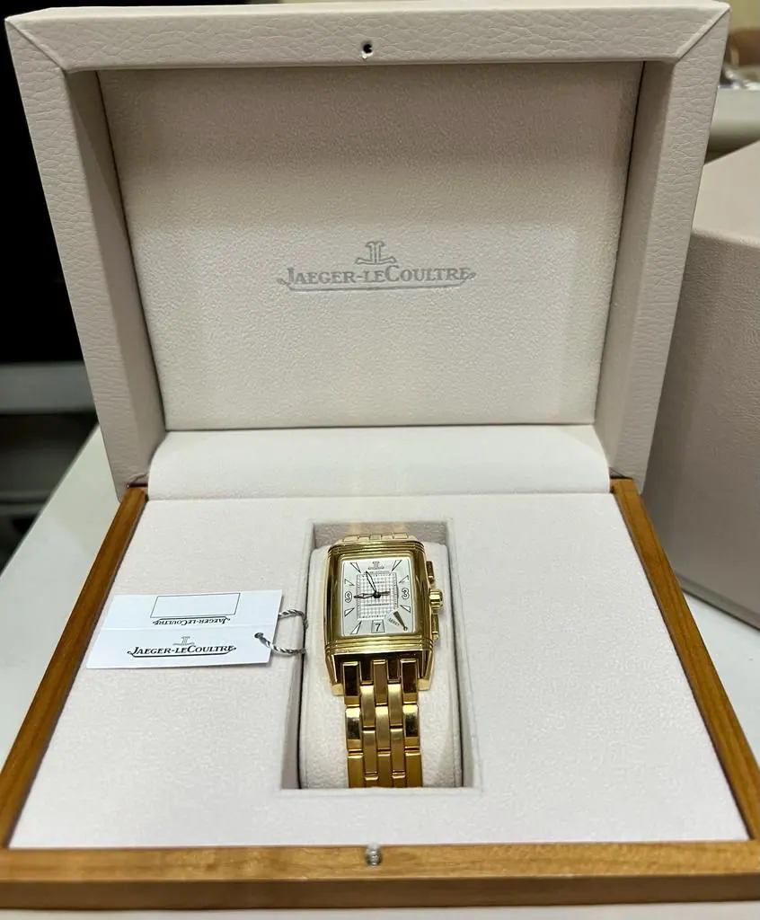 Jaeger-LeCoultre Reverse Gran Sport Full Set 295.1.59 Chronograph 18k Gold view 4