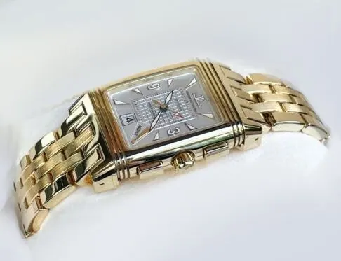 Jaeger-LeCoultre Reverse Gran Sport Full Set 295.1.59 Chronograph 18k Gold view 5