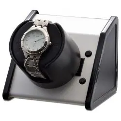 The Sparta Open Leatherette Single Watch Winder – Stylish & Functional