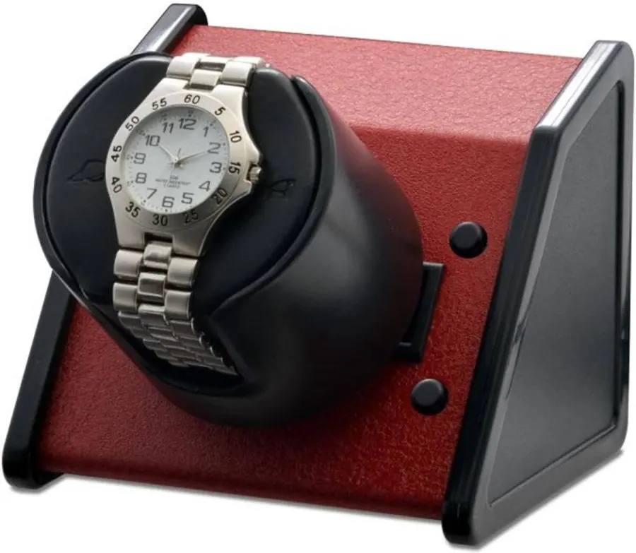 Red Sparta Open Leatherette Watch Winder