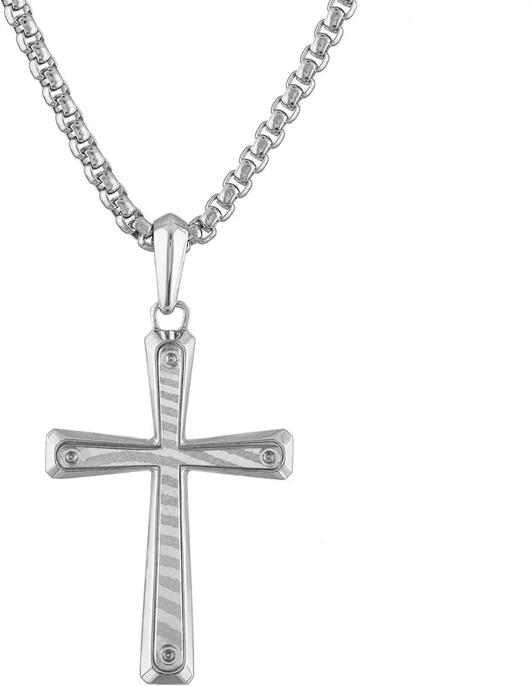 BULOVA SILVER ICON CROSS