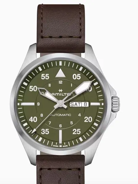 KHAKI AVIATION PILOT DAY DATE AUTO Automatic | 42mm | H64635560 view 3