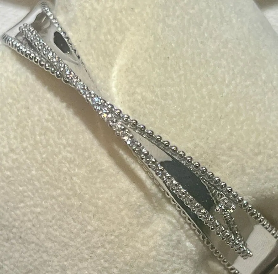 18k White Gold Diamond Bracelet view 5