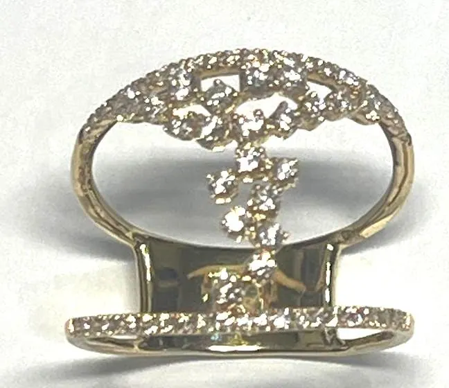 18K Y/G SAVOIA ITALY DIA .65CT RING view 2