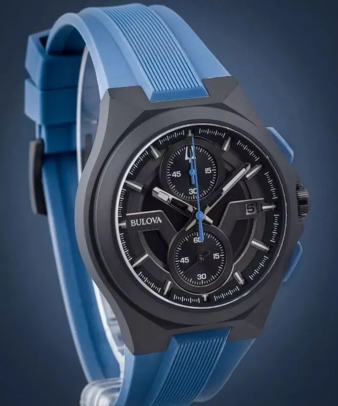 Bulova Maquina Sport Blue Rubber view 2
