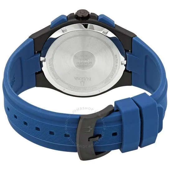 Bulova Maquina Sport Blue Rubber view 5